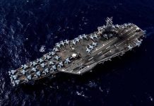 美國航母雷根號。圖／美國太平洋艦隊官網