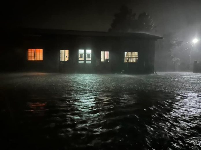 彰化縣大城、二林等西南角4鄉鎮嚴重淹水。圖／洪子超議員提供