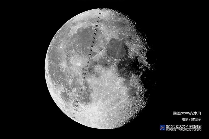 周日傍晚「國際太空站凌月」全臺不到萬分之三區域或有機會目睹凌越土星奇觀！