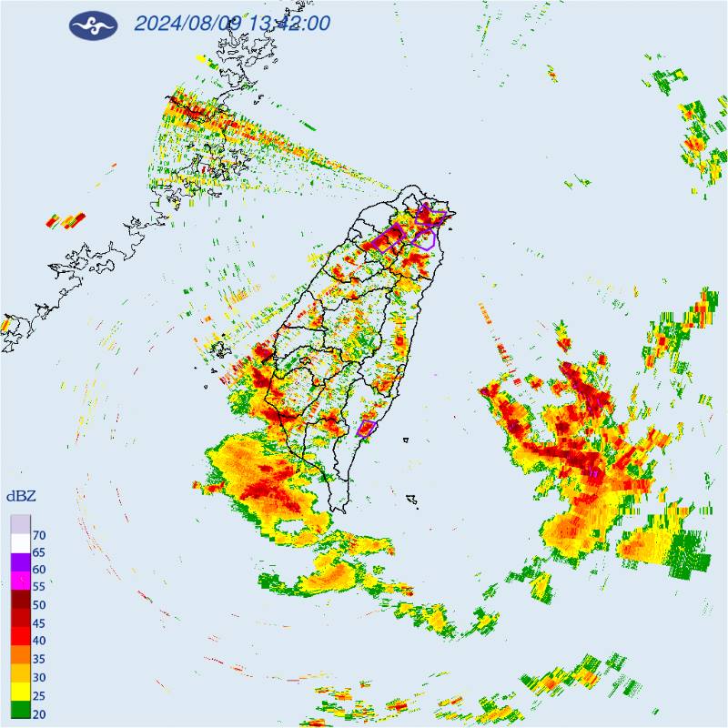 氣象署今(8/9)日發布大雷雨即時訊息