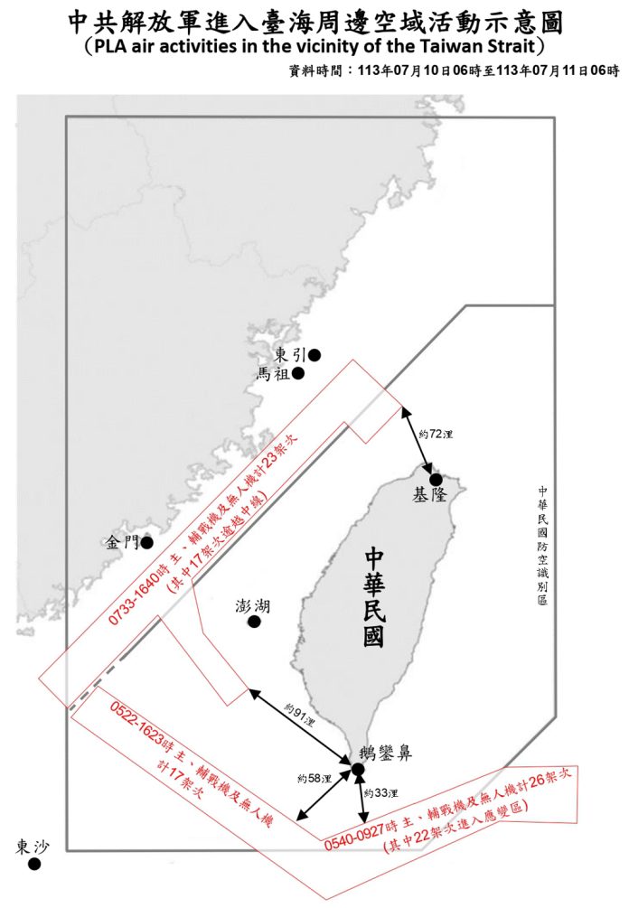 今最新陸山東艦演練 66架共機22架闖東南空域